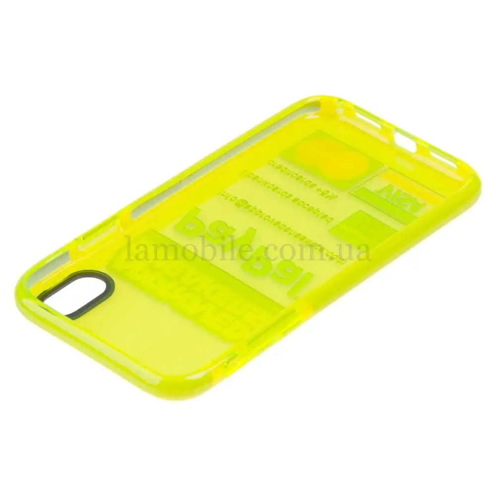 Чехол для iPhone Xs Max Neon print PayPal