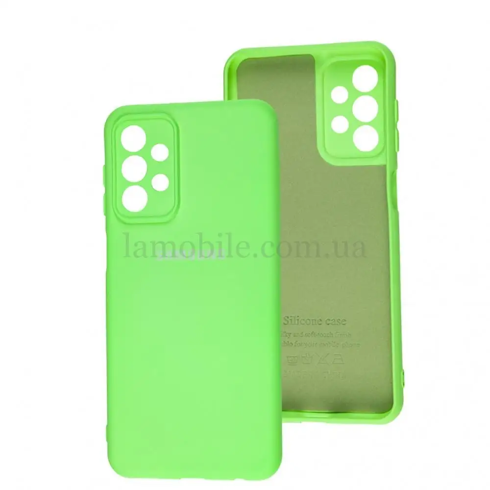 Чохол для Samsung Galaxy A23 Silicone Full camera light green