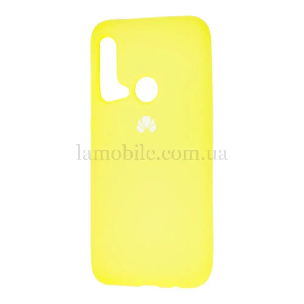 Чохол для Huawei P20 Lite 2019 Silicone Full лимонний