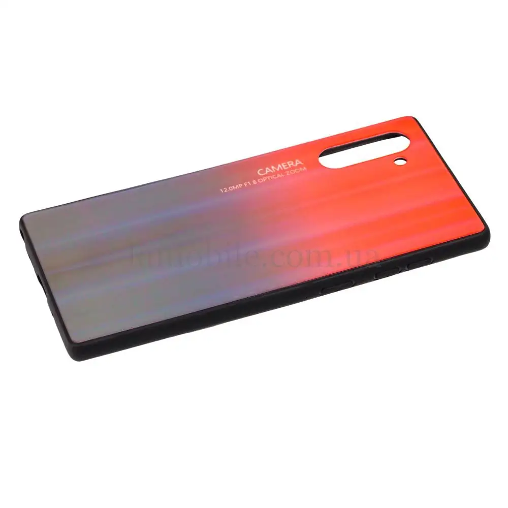 Чохол для Samsung Galaxy Note 10 (N970) Gradient glass червоний