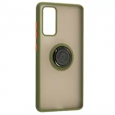 Чехол для Samsung Galaxy S20 FE (G780) / S20 Lite LikGus Edging Ring хаки