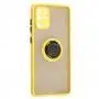 Чохол для Samsung Galaxy S20+ (G985) LikGus Edging Ring жовтий