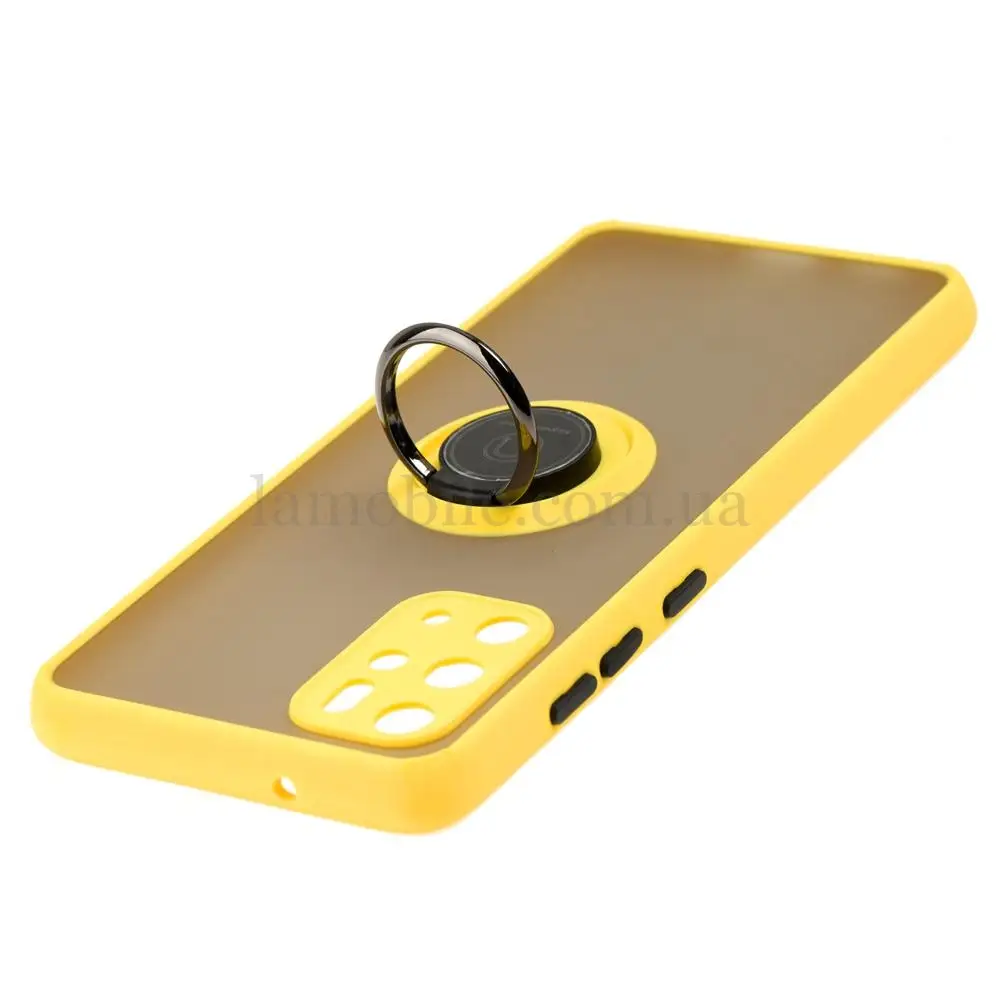 Чохол для Samsung Galaxy S20+ (G985) LikGus Edging Ring жовтий
