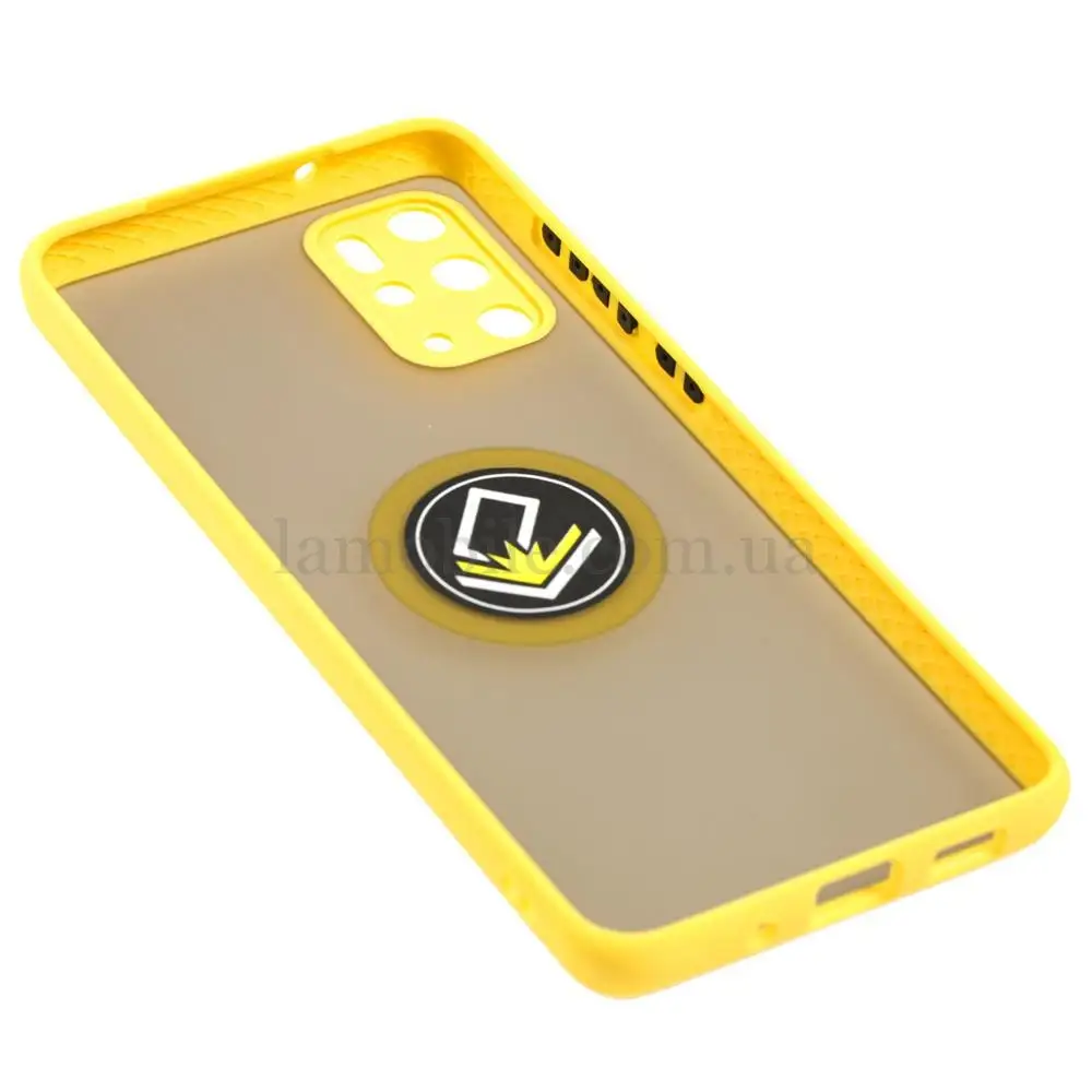 Чохол для Samsung Galaxy S20+ (G985) LikGus Edging Ring жовтий