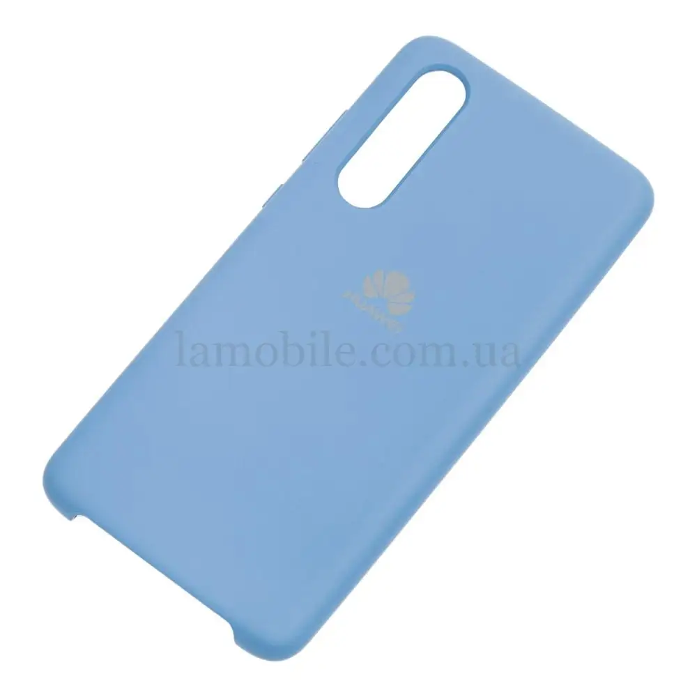 Чехол для Huawei P30 Silky Soft Touch "синий кобальт"