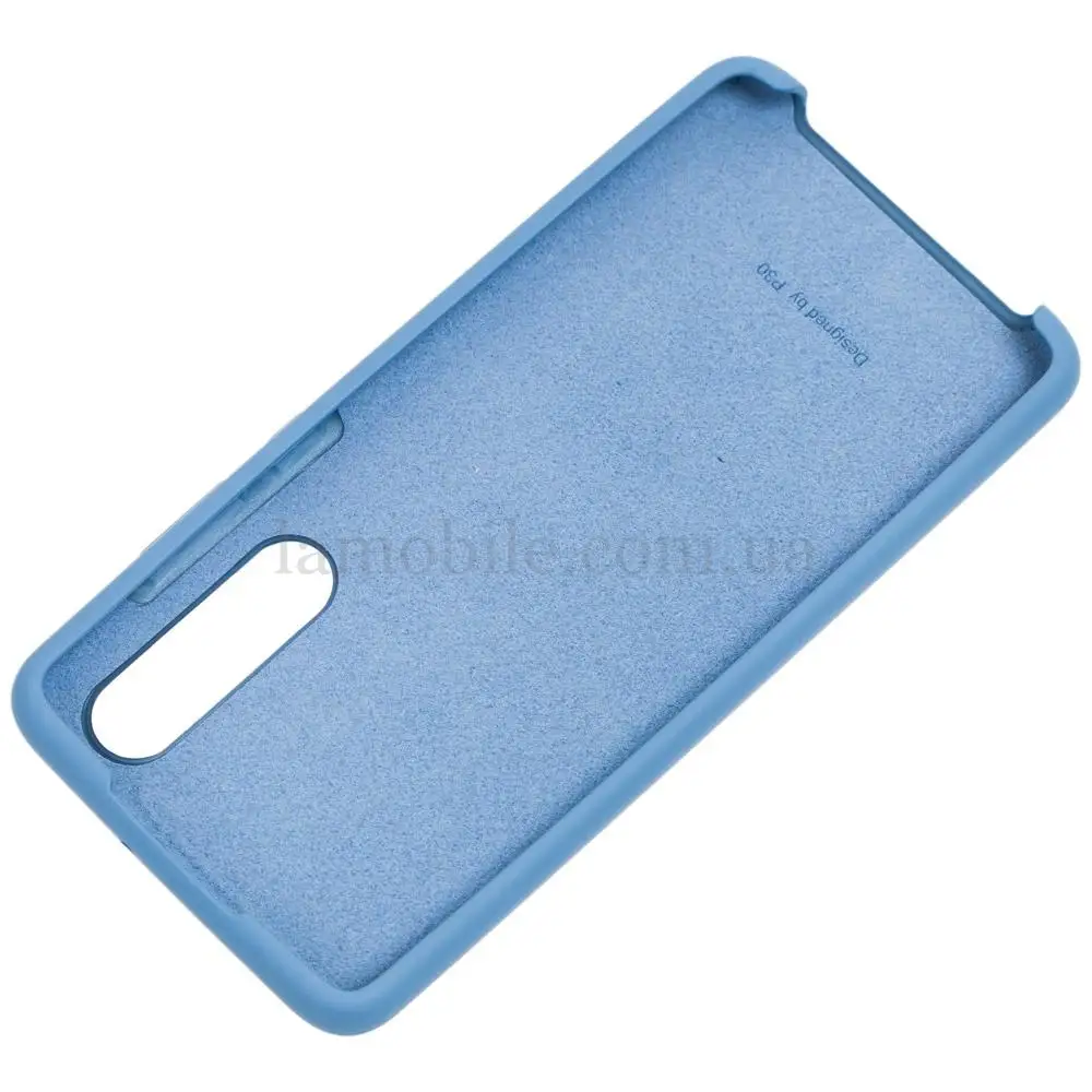 Чехол для Huawei P30 Silky Soft Touch "синий кобальт"