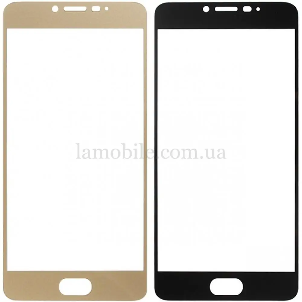 Захисне скло 3D для Meizu U20 золотий