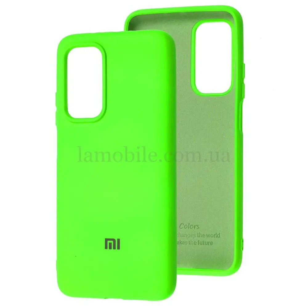 Чехол для Xiaomi Mi 10T Silicone Full салатовый / neon green