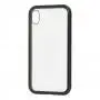 Чехол для iPhone Xr Magnetic with glass черный