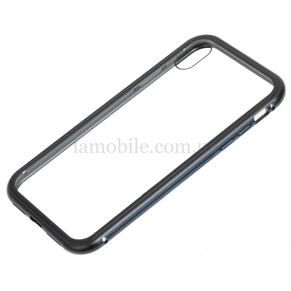 Чехол для iPhone Xr Magnetic with glass черный
