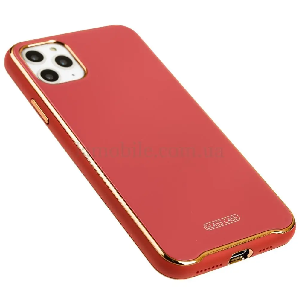 Чехол для iPhone 11 Pro Max Glass Premium марсала