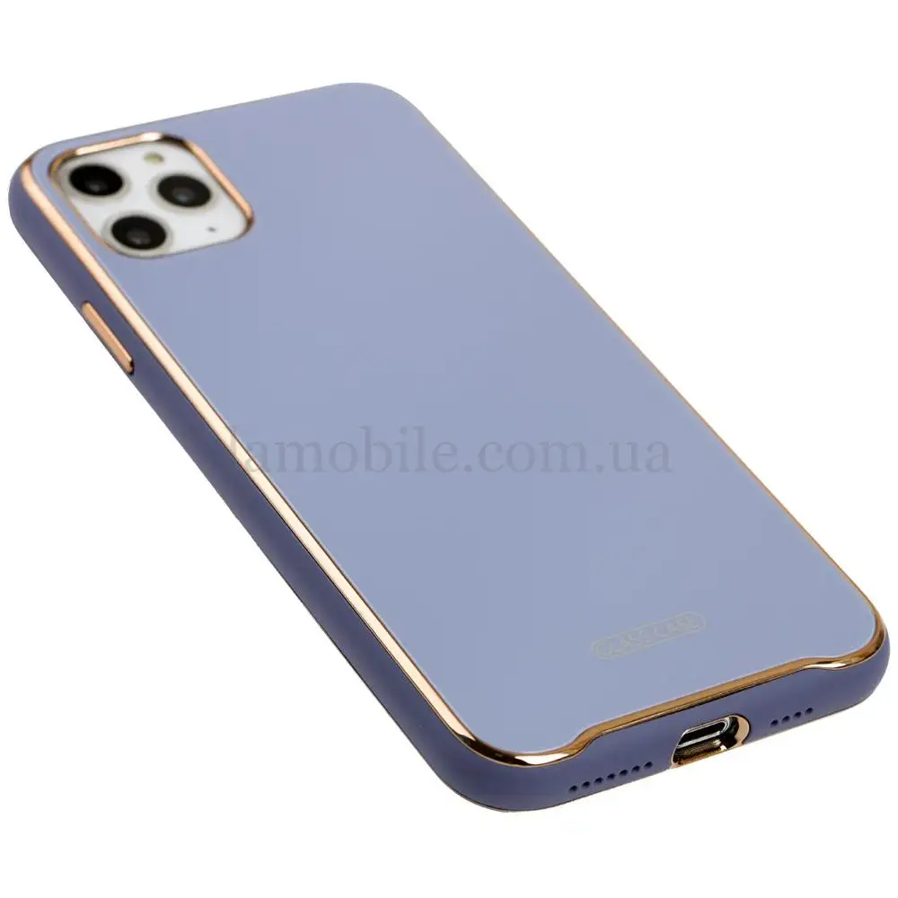 Чохол для iPhone 11 Pro Max Glass Premium бузковий