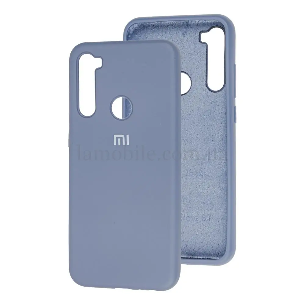 Чехол для Xiaomi Redmi Note 8T Silicone Full лавандовый серый 