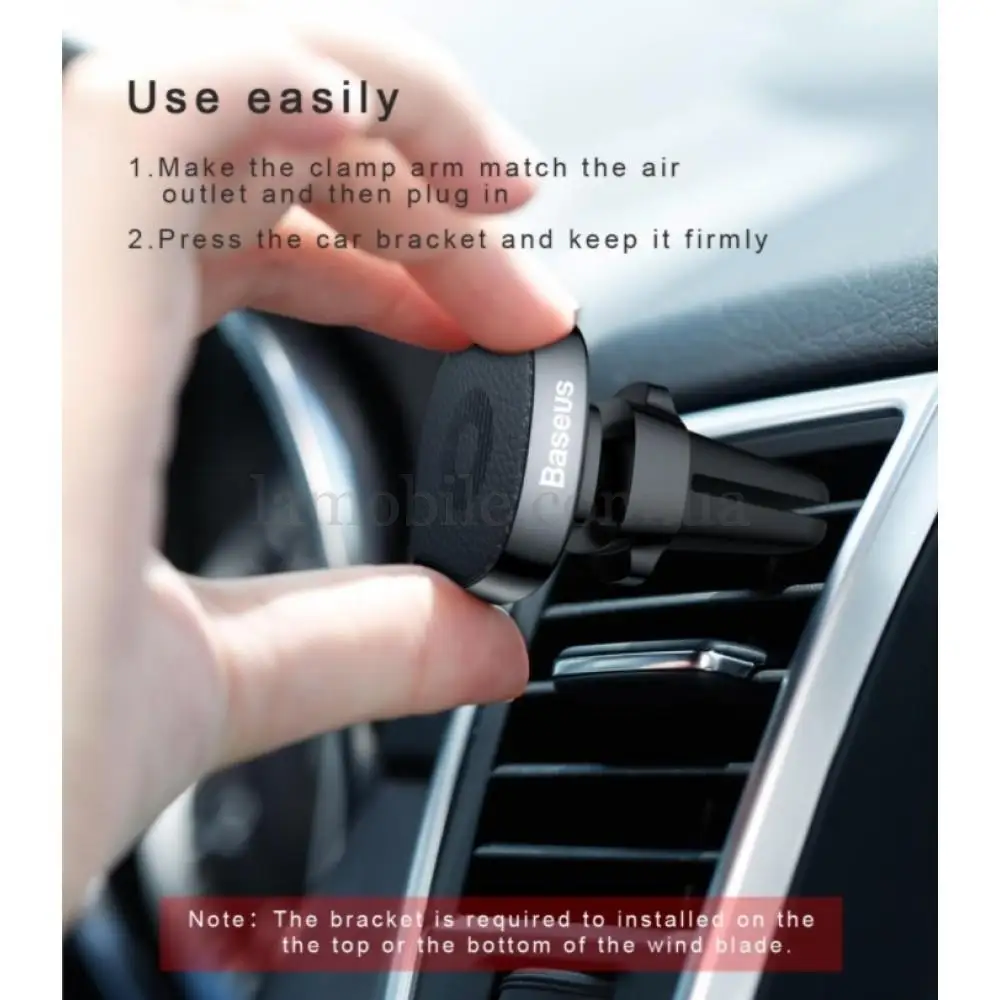 Автотримач holder Baseus Privity Magnetic Air Vent чорний