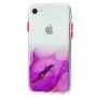 Чехол для iPhone 7 / 8 / SE 20 Transparent mramor розовый