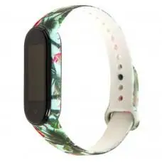Ремешок для Xiaomi Mi Band 5 силиконовый пальмы