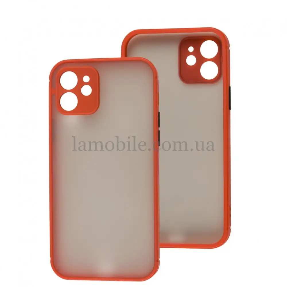 Чехол для iPhone 12 LikGus Totu camera protect красный