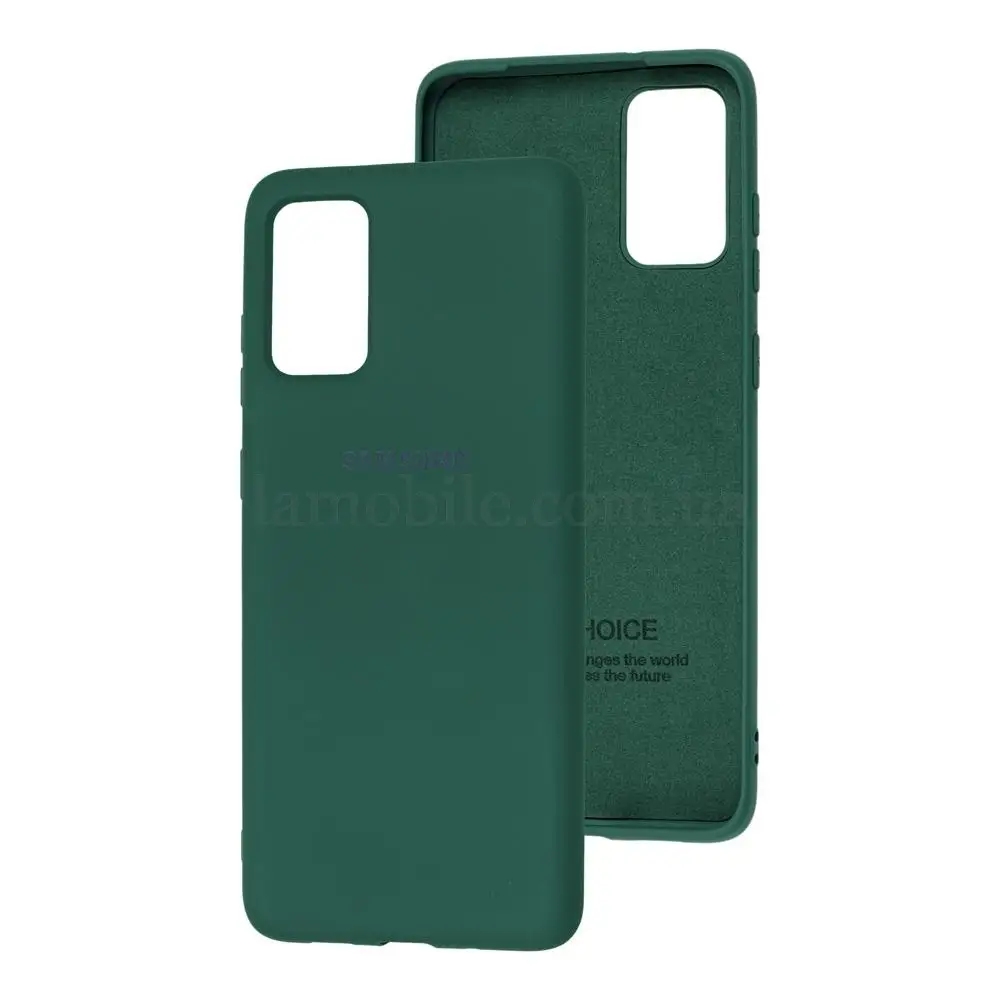Чехол для Samsung Galaxy S20+ (G985) Silicone Full темно-зеленый 