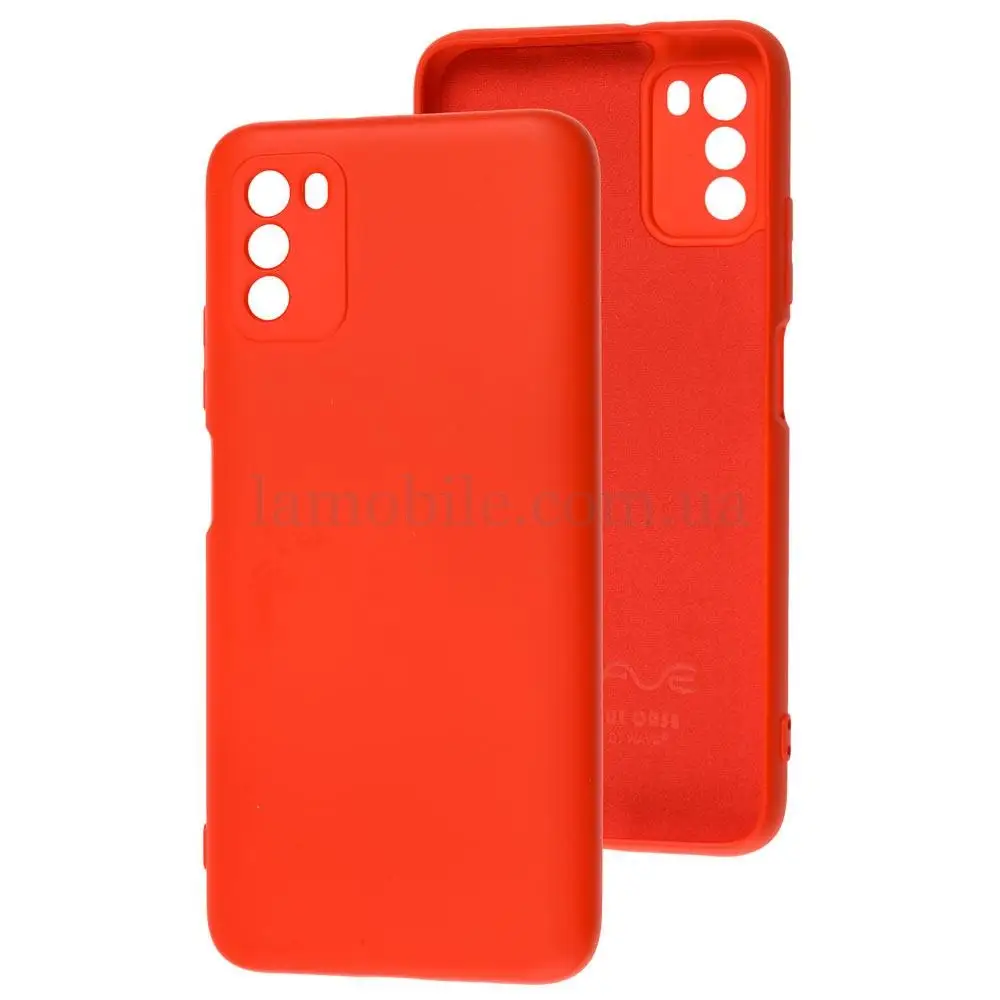 Чехол для Xiaomi Poco M3 Wave colorful красный