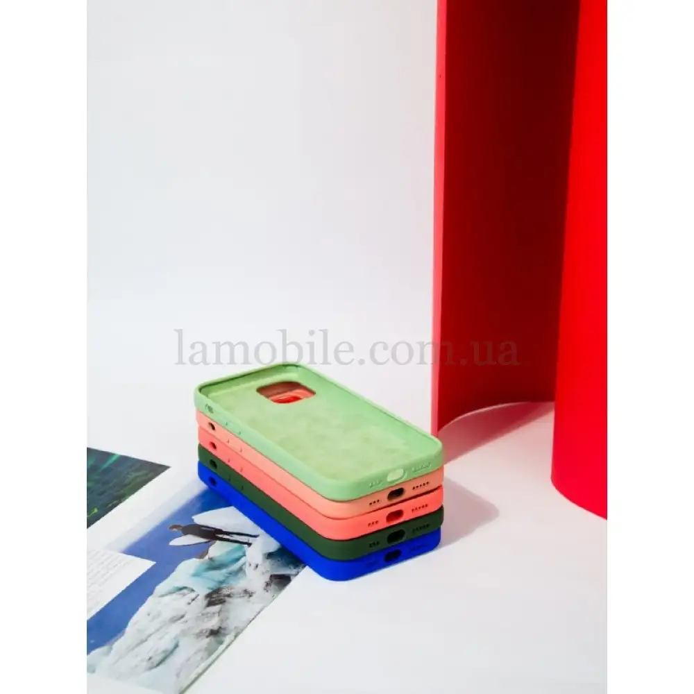 Чохол для iPhone 13 Pro Square Full silicone помаранчевий / kumquat