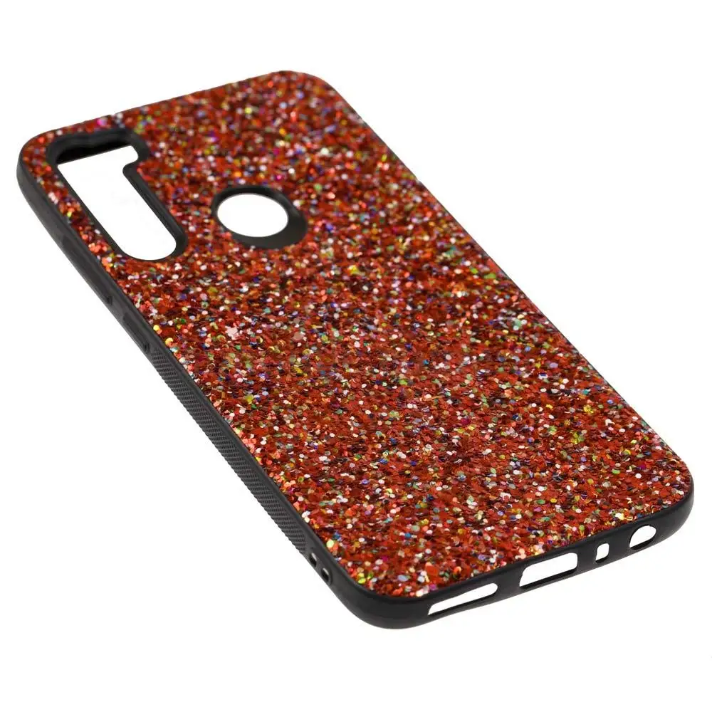 Чохол для Xiaomi Redmi Note 8 Glitter Crystal червоний