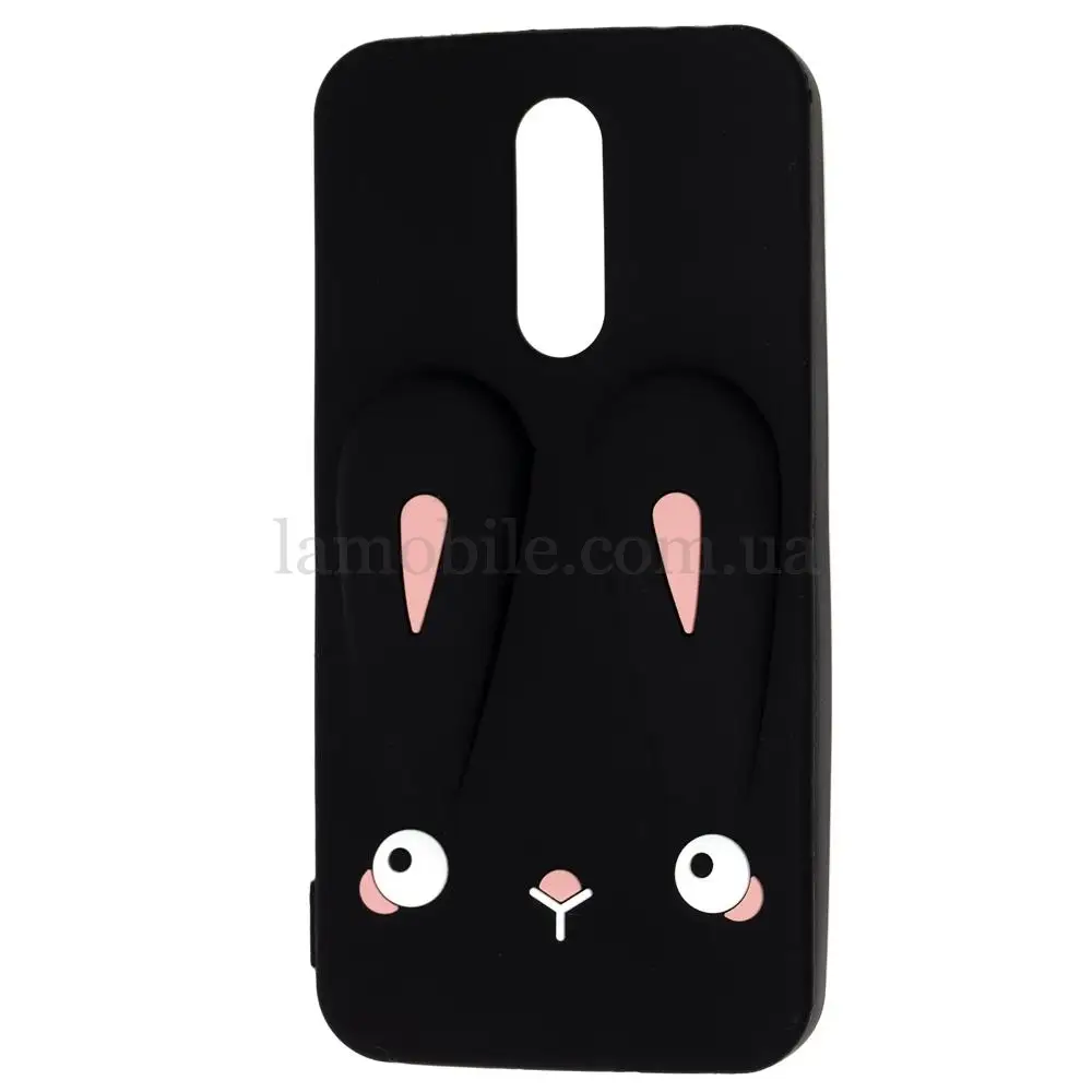 Чехол 3D для Xiaomi Redmi 8 Rabbit черный