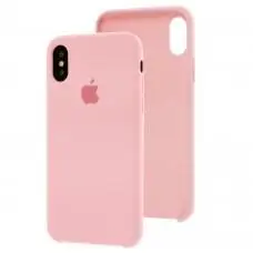 Чехол Silicone для iPhone X / Xs case розовый