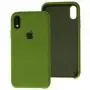 Чехол silicone case для iPhone Xr army green 