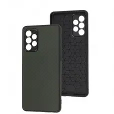 Чехол для Samsung Galaxy A52 Graphite carbon forest green