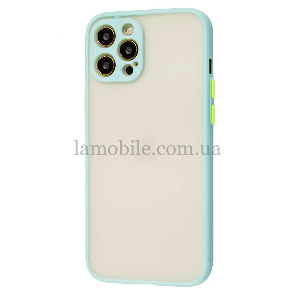 Чохол для iPhone 12 Pro Max LikGus Totu camera protect бірюзовий
