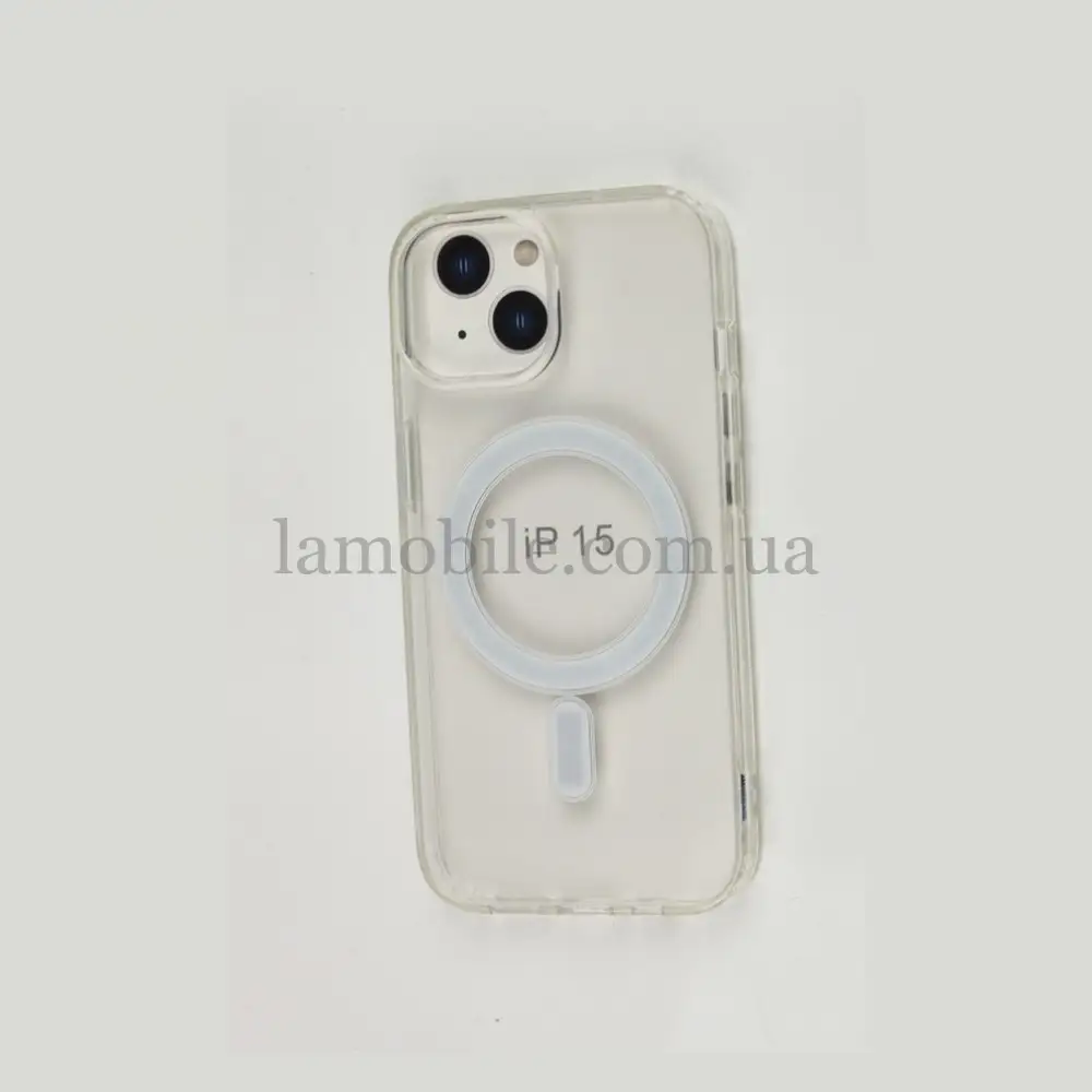Чехол для iPhone 15 Berlia crystal MagSafe прозрачный