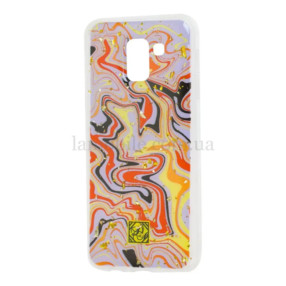 Чохол для Samsung Galaxy J6 2018 (J600) Art confetti "перелив" лавандовий