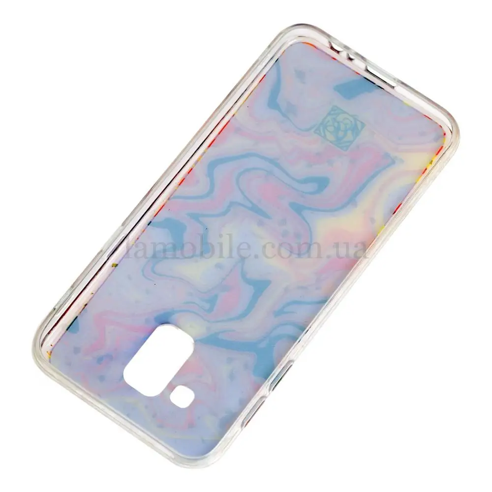 Чохол для Samsung Galaxy J6 2018 (J600) Art confetti "перелив" лавандовий