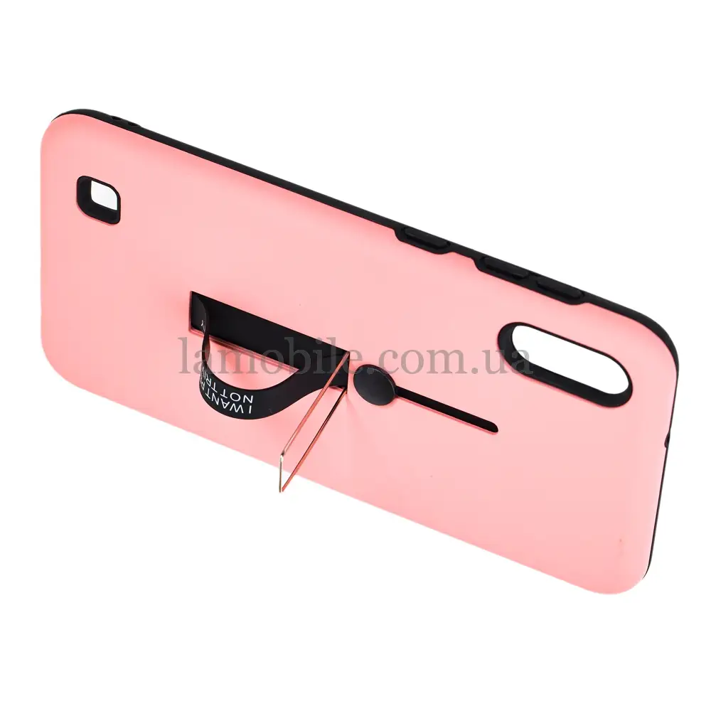 Чехол для Samsung Galaxy A10 (A105) Kickstand персиковый