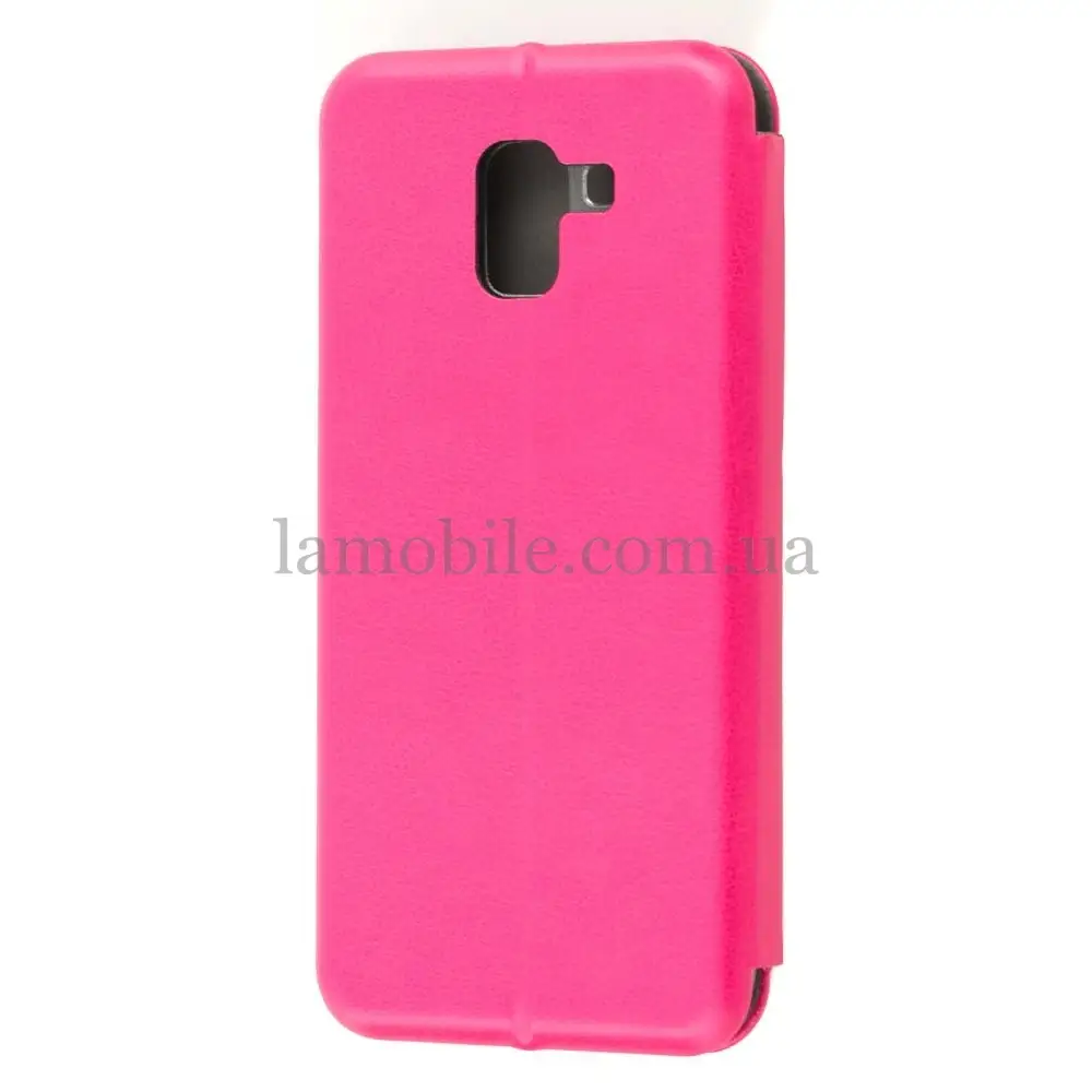 Чохол книжка Samsung Galaxy J6 2018 (J600) Premium малиновий