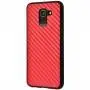 Чехол для Samsung Galaxy J6 2018 (J600) hard carbon бордовый