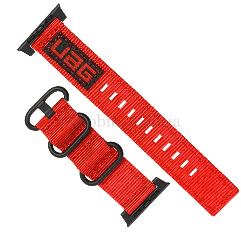 Ремешок для Apple Watch UAG Nylon Nato 42mm / 44mm красный