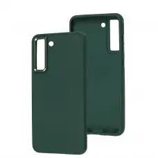 Чехол для Samsung Galaxy S21 FE (G990) Bonbon Metal style pine green
