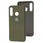 Чехол для Huawei P30 Lite Silicone Full оливковый