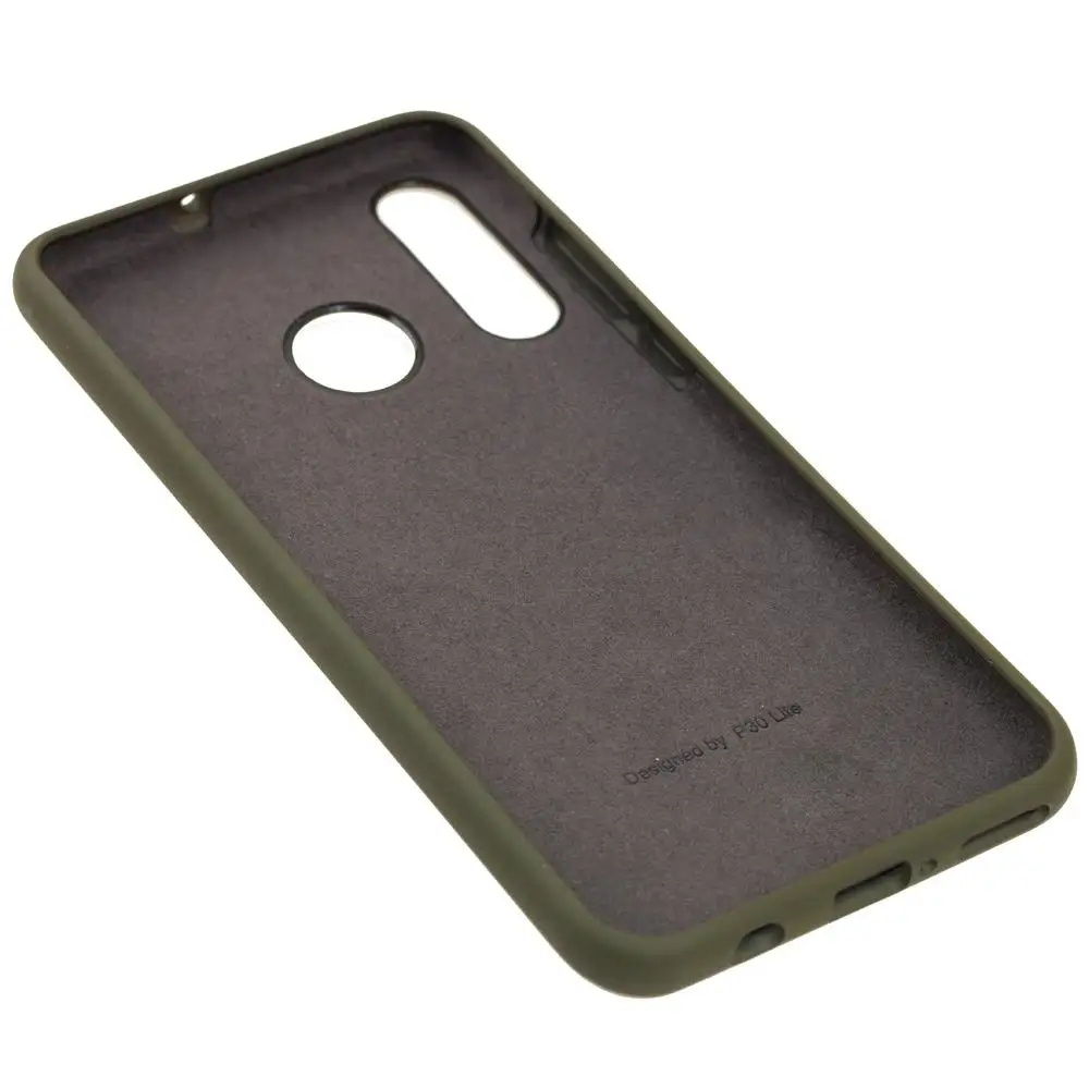 Чехол для Huawei P30 Lite Silicone Full оливковый