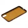 Чохол для iPhone Xr Leather croco full коричневий