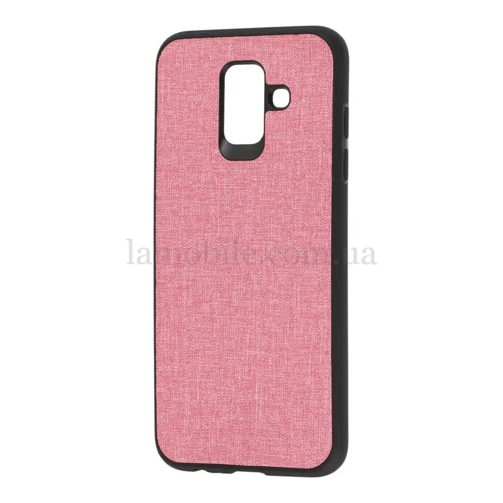 Чехол для Samsung Galaxy A6 2018 (A600) Hard Textile розовый