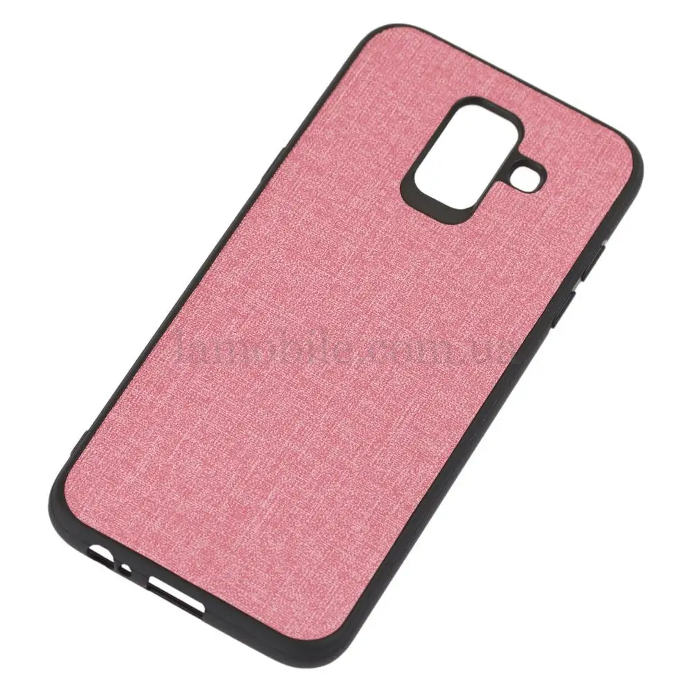 Чехол для Samsung Galaxy A6 2018 (A600) Hard Textile розовый