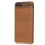 Чехол EasyBear для iPhone 7 Plus / 8 Plus эко-кожа коричневый