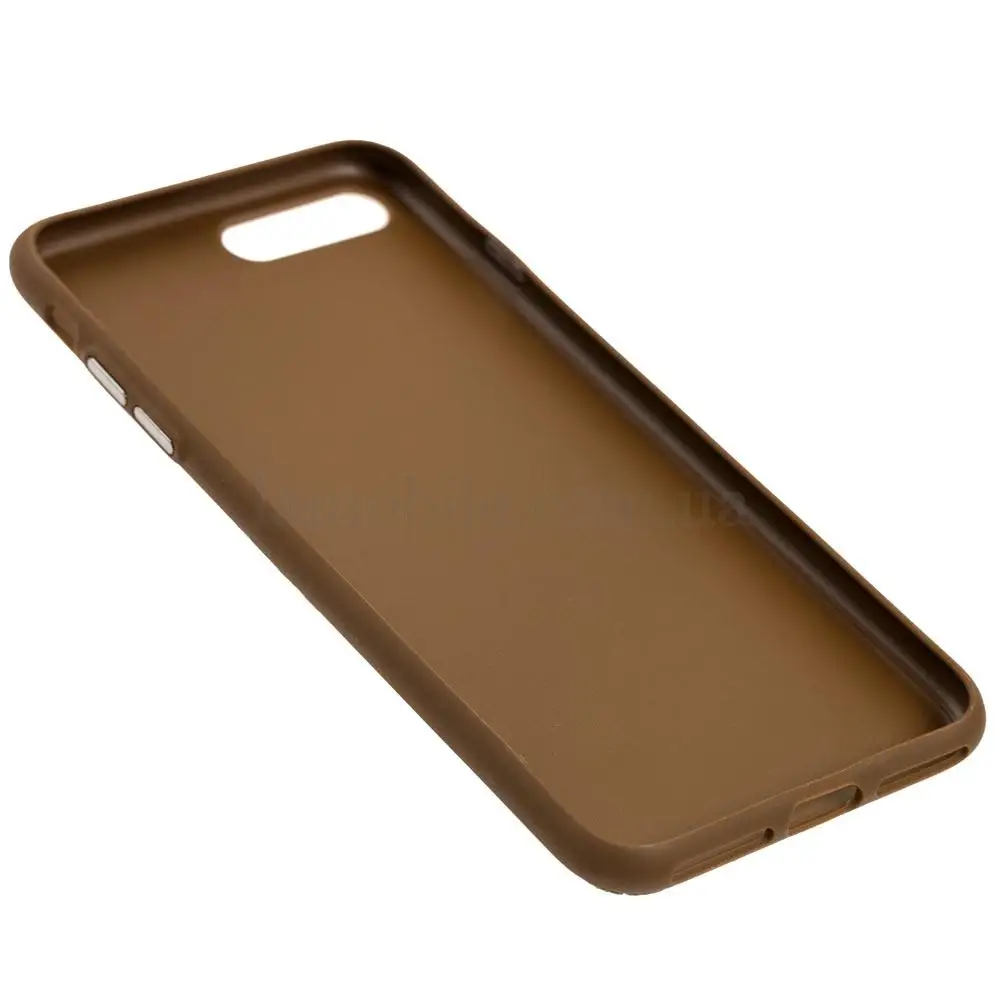 Чехол EasyBear для iPhone 7 Plus / 8 Plus эко-кожа коричневый