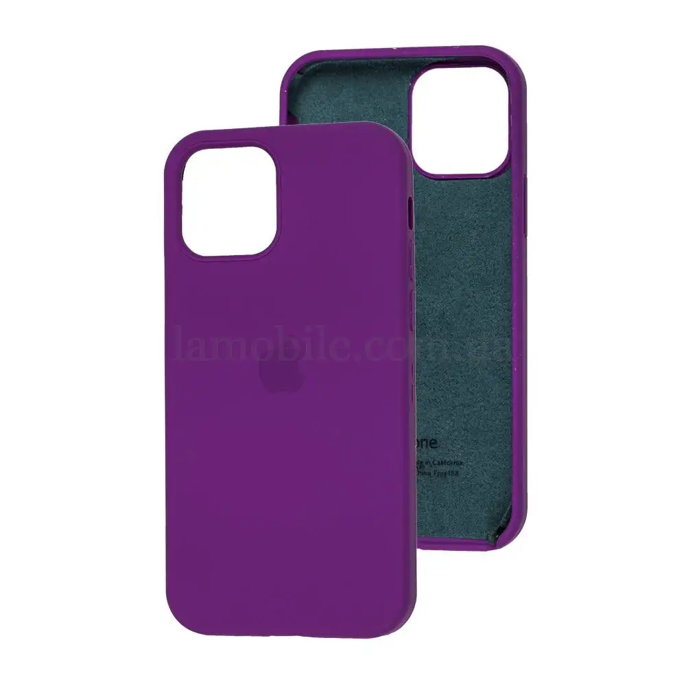 Чохол Silicone для iPhone 12 / 12 Pro case purple