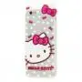 Чехол для iPhone 6 Hello Kitty силикон прозрачно белый