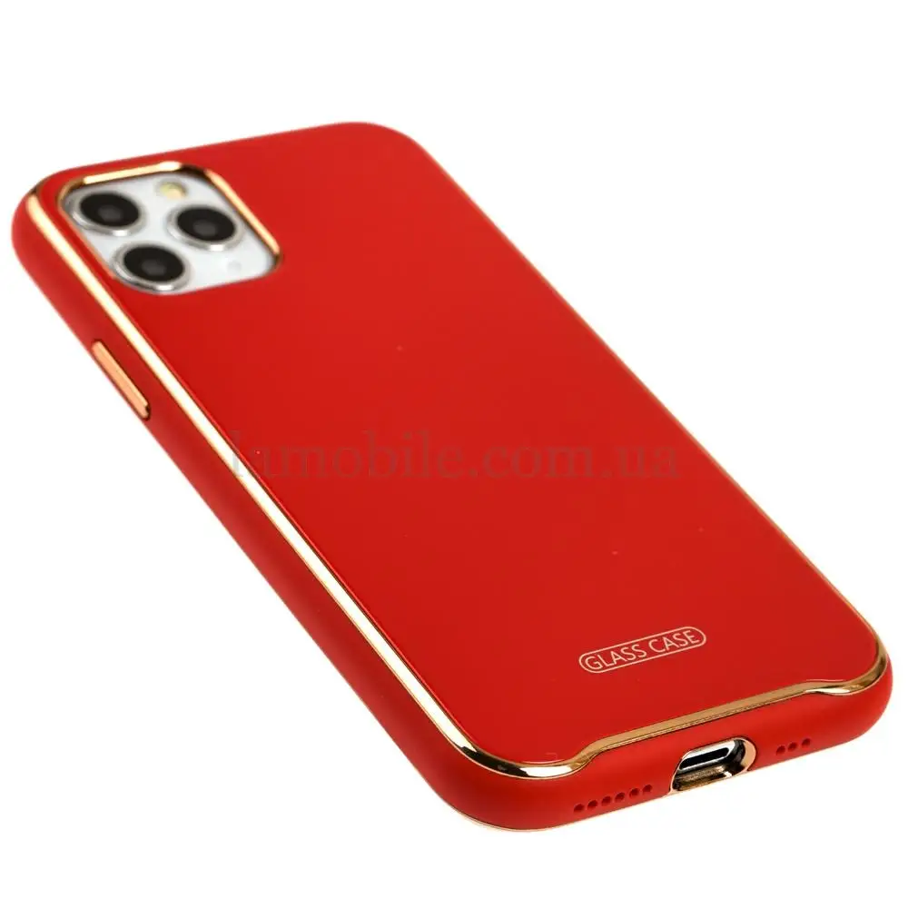 Чохол для iPhone 11 Pro Glass Premium червоний