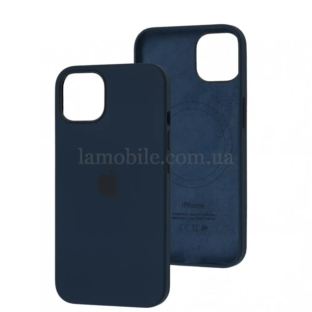 Чехол для iPhone 13 MagSafe Silicone Full Size abyss blue