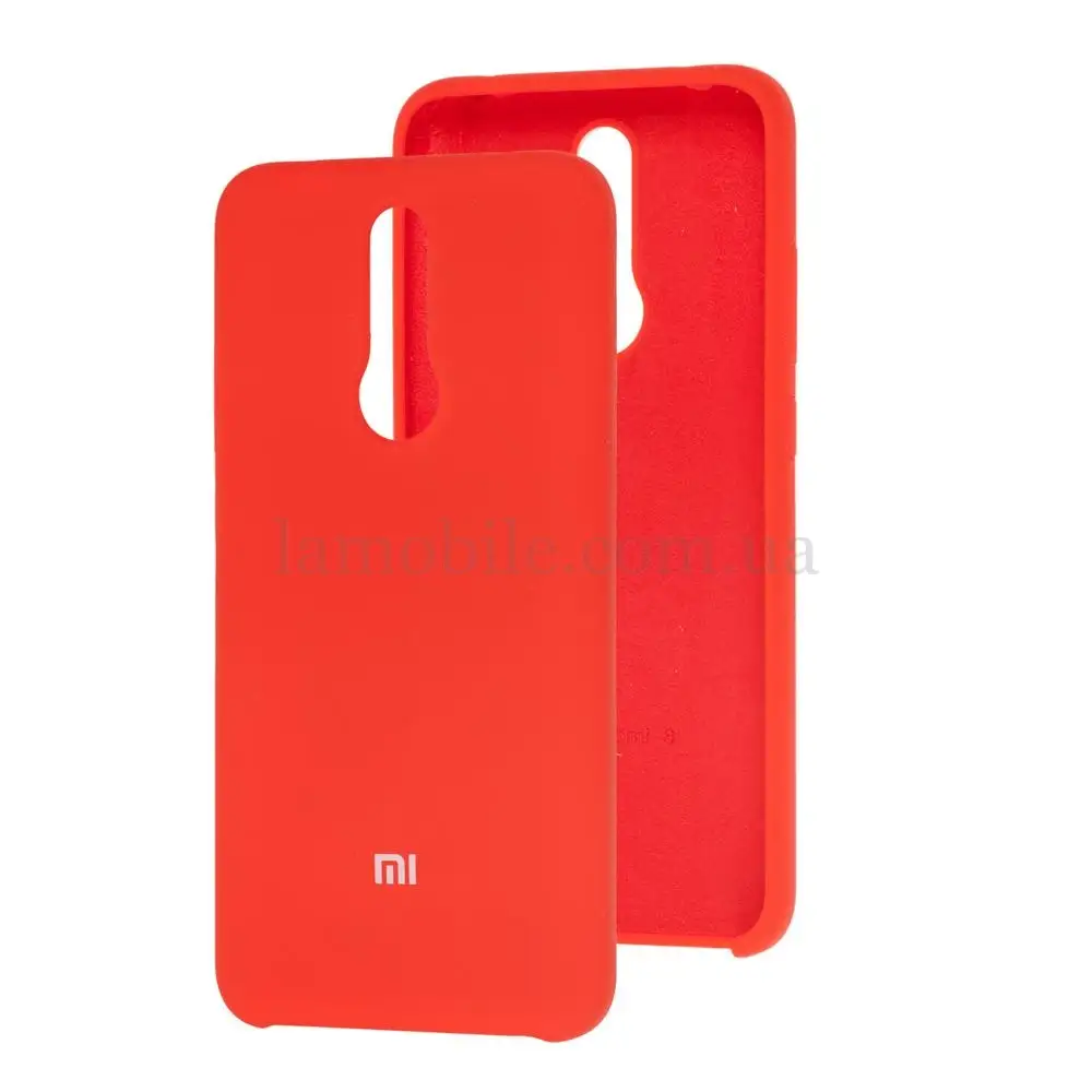 Чехол для Xiaomi Redmi 8 Silky Soft Touch "красный"